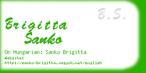 brigitta sanko business card